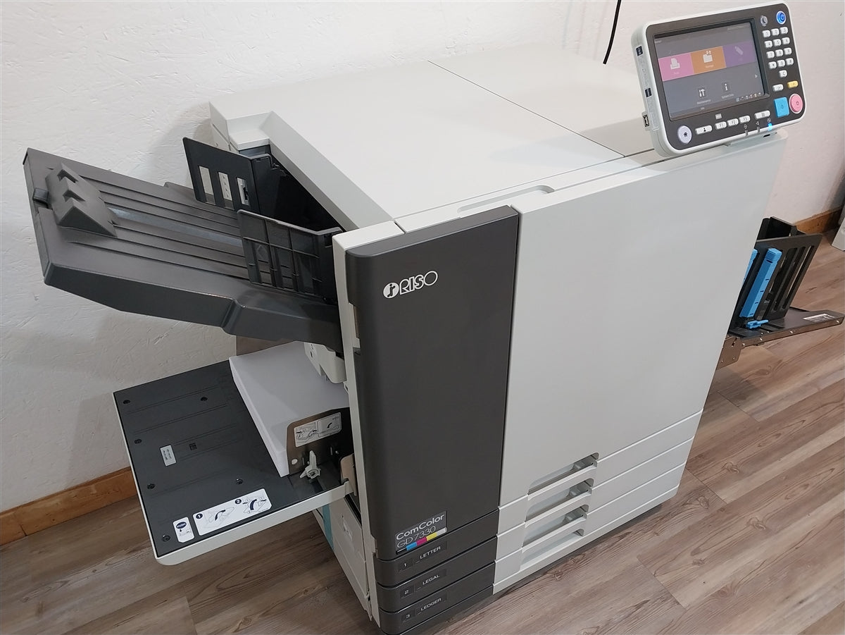 Riso ComColor GD7330 Full Color Inkjet Printer with Stacking Tray. Only 92K Total Prints!
