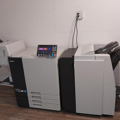 Riso ComColor GD9630 Full Color Inkjet Printer with Face Down Finisher and Booklet Finisher!