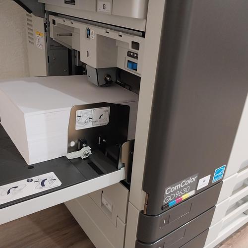 Riso ComColor GD9630 Full Color Inkjet Printer with Face Down Finisher and Booklet Finisher!
