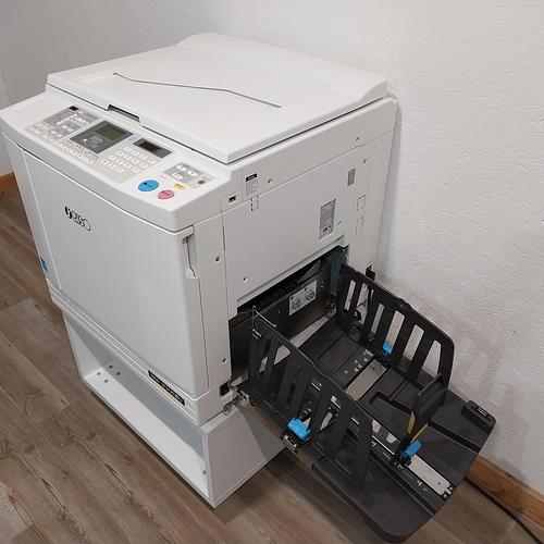 Riso SF5130 Digital Duplicator with USB Print, Black Drum and Stand. Only 93K Prints!