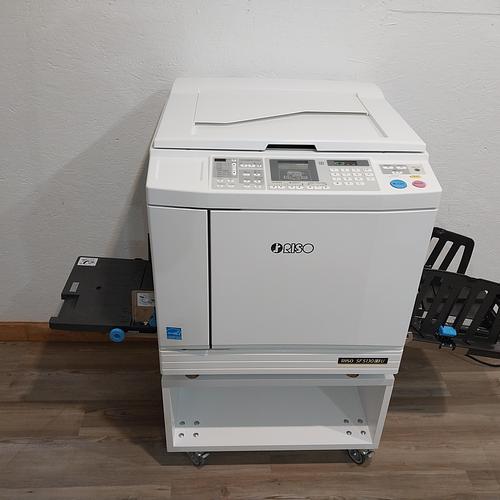Riso SF5130 Digital Duplicator with USB Print, Black Drum and Stand. Only 28K Prints!