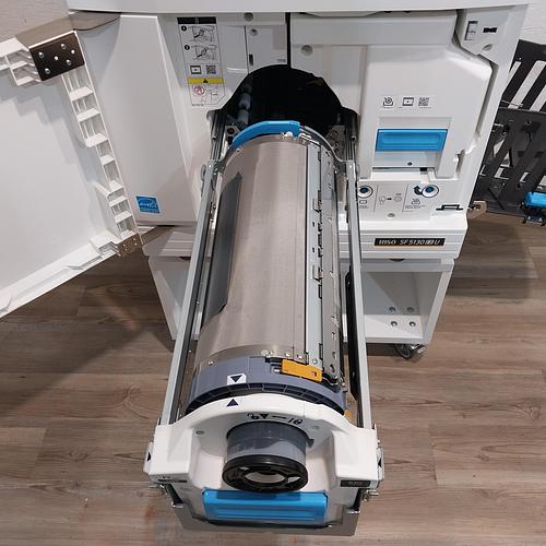 Riso SF5130 Digital Duplicator with USB Print, Black Drum and Stand. Only 28K Prints!