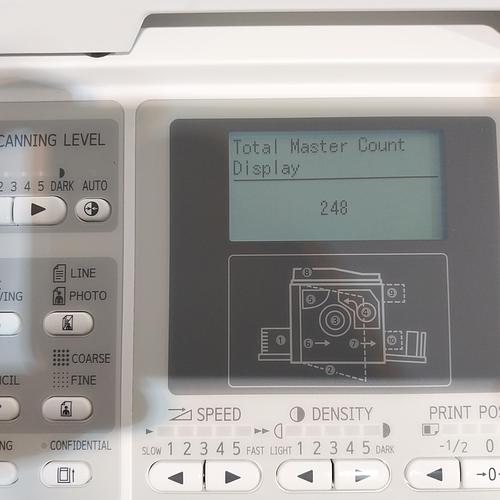 Riso SF5130 Digital Duplicator with USB Print, Black Drum and Stand. Only 28K Prints!
