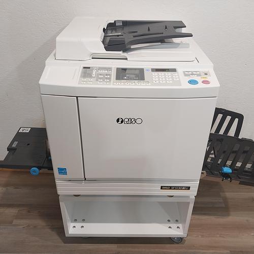 Riso SF5130 Digital Duplicator with USB Print, Black Drum and Stand. Only 9K Prints!