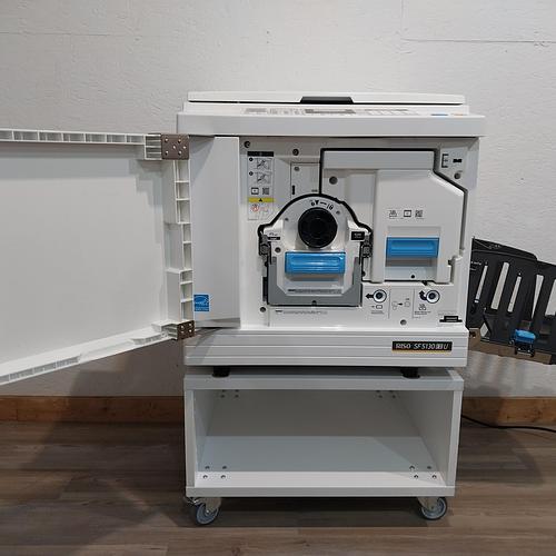 Riso SF5130 Digital Duplicator with USB Print, Black Drum and Stand. Only 92K Prints!