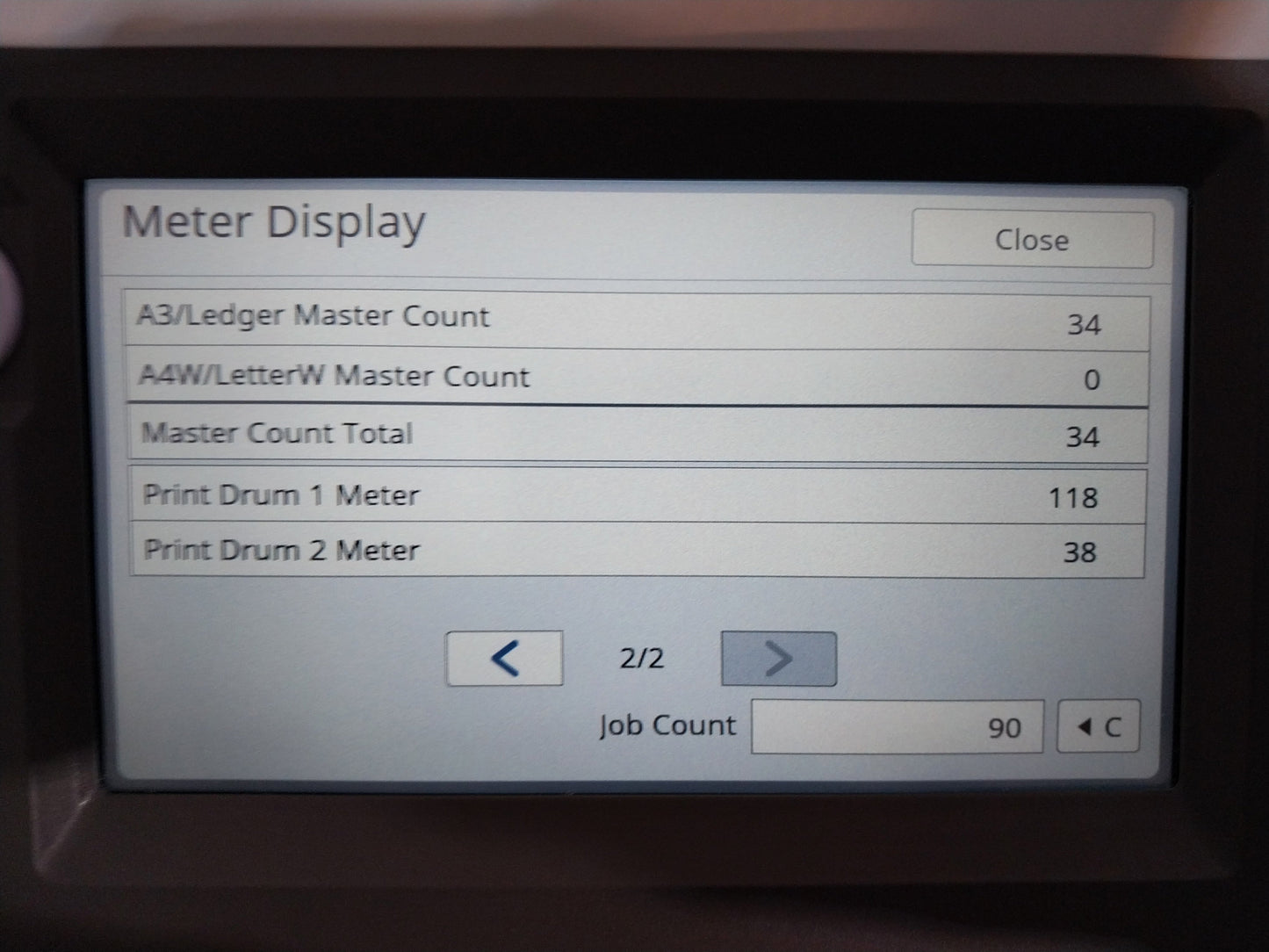 Riso MH9450 Two-Color/Single-Pass Digital Duplicator with Black Drum, Red Drum and Stand!