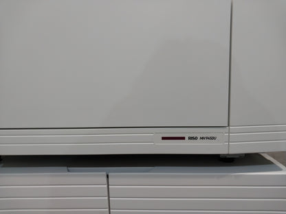 Riso MH9450 Two-Color/Single-Pass Digital Duplicator with Black Drum, Red Drum and Stand!