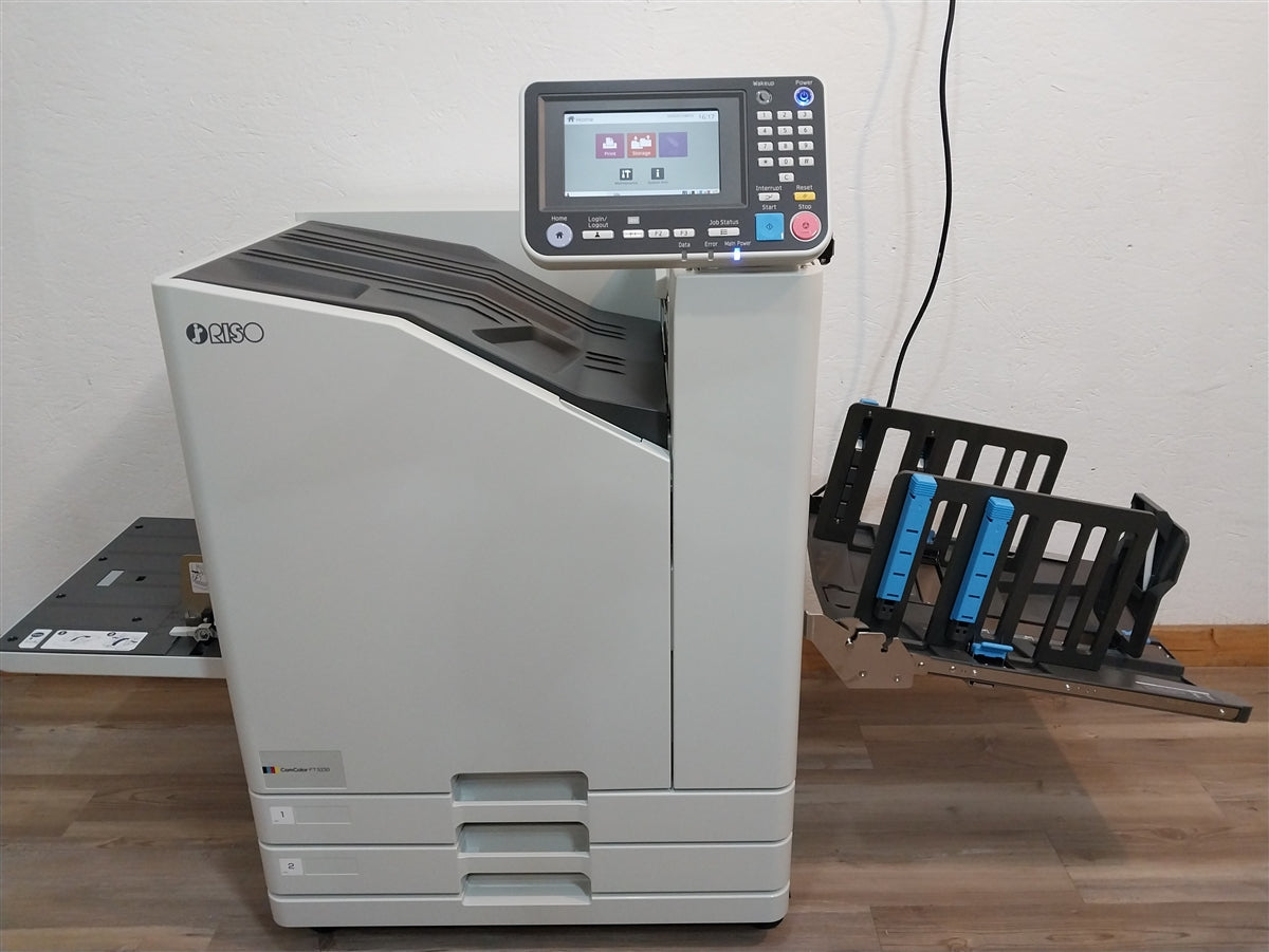 Compact Riso Printer NEW Riso ComColor FT5230 Full Color Inkjet Printer with Stacking Tray ...