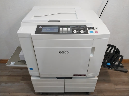 Riso MF9450 2-Color/1-Pass Digital Duplicator with Network Print and 3 Print Cylinders!