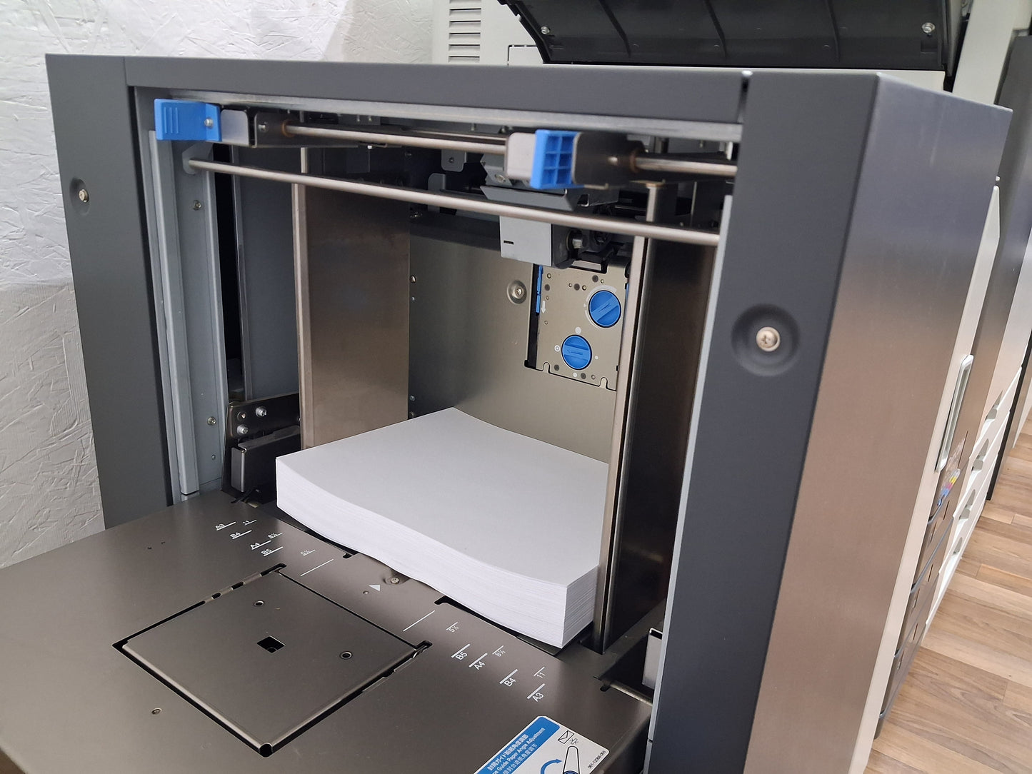 New Riso ComColor GD7330 Full Color Inkjet Printer with a New Fiery Controller, High-Capacity Feeder and High-Capacity Stacker