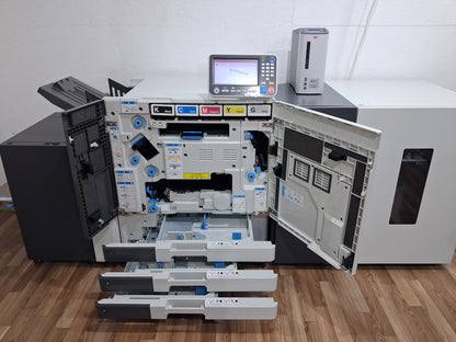 New Riso ComColor GD7330 Full Color Inkjet Printer with a New Fiery Controller, High-Capacity Feeder and High-Capacity Stacker