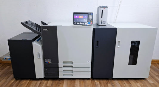 New Riso ComColor GD7330 Full Color Inkjet Printer with a New Fiery Controller, High-Capacity Feeder and High-Capacity Stacker