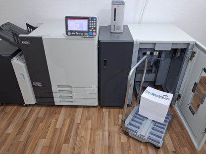 New Riso ComColor GD7330 Full Color Inkjet Printer with a New Fiery Controller, High-Capacity Feeder and High-Capacity Stacker