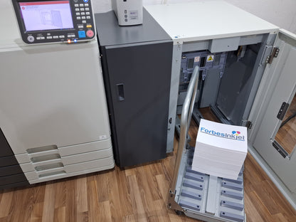 New Riso ComColor GD7330 Full Color Inkjet Printer with a New Fiery Controller, High-Capacity Feeder and High-Capacity Stacker