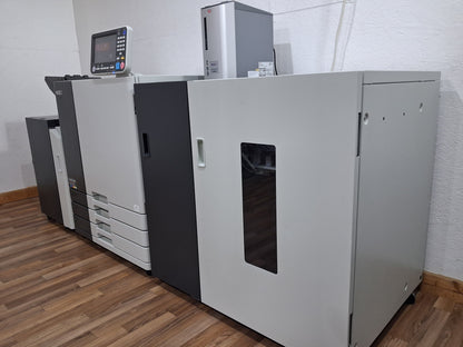 New Riso ComColor GD7330 Full Color Inkjet Printer with a New Fiery Controller, High-Capacity Feeder and High-Capacity Stacker