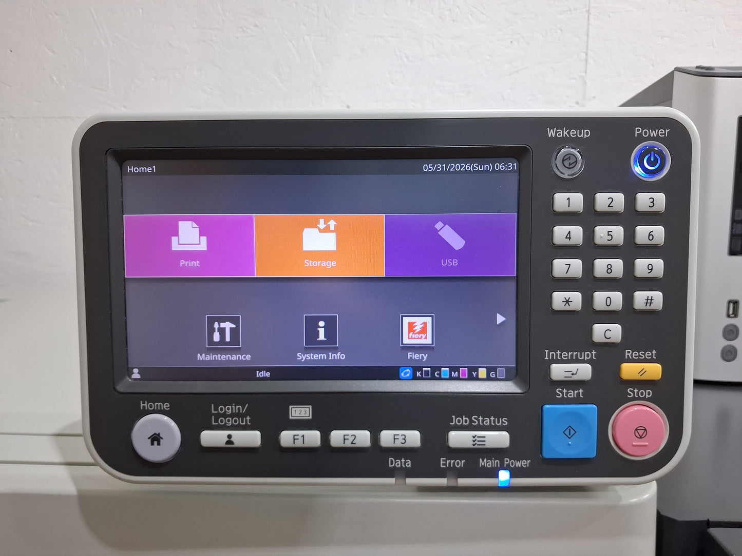 New Riso ComColor GD7330 Full Color Inkjet Printer with a New Fiery Controller, High-Capacity Feeder and High-Capacity Stacker