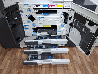 Riso ComColor GL7430 Full Color Inkjet Printer with a High-Capacity Feeder, High-Capacity Stacker, Face Down Finisher and Fiery Controller