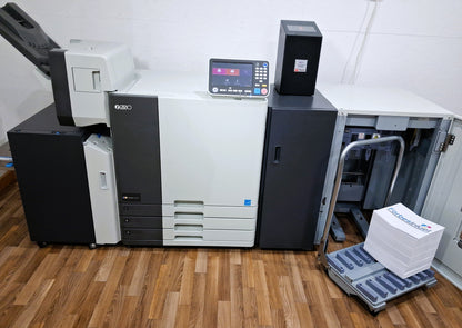 Riso ComColor GL7430 Full Color Inkjet Printer with a High-Capacity Feeder, High-Capacity Stacker, Face Down Finisher and Fiery Controller