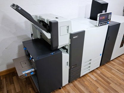 Riso ComColor GL7430 Full Color Inkjet Printer with a High-Capacity Feeder, High-Capacity Stacker, Face Down Finisher and Fiery Controller