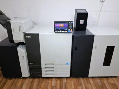 Riso ComColor GL7430 Full Color Inkjet Printer with a High-Capacity Feeder, High-Capacity Stacker, Face Down Finisher and Fiery Controller