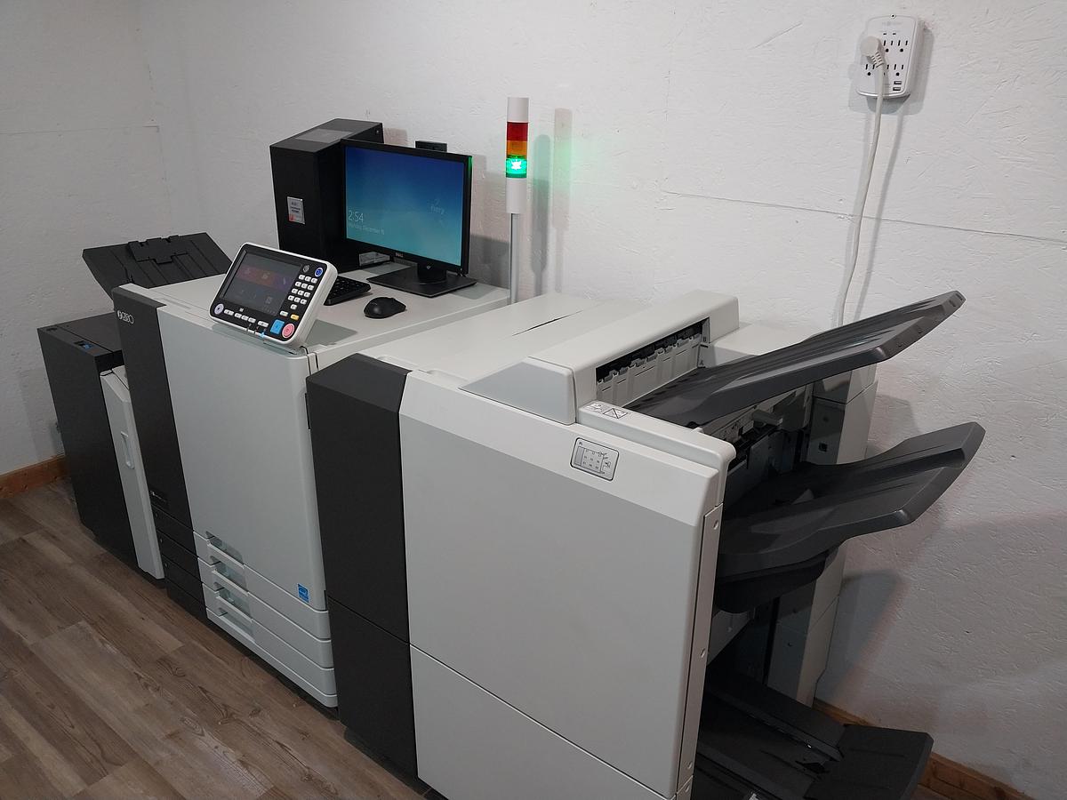 Riso ComColor GL7430 Full-Color Inkjet Printer with a High-Capacity Feeder, Fiery Controller and Booklet Finisher