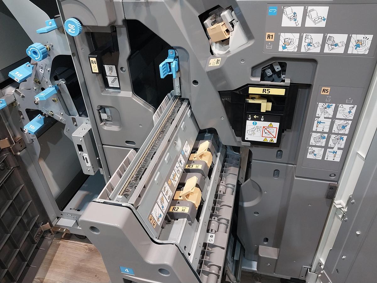Riso ComColor GL7430 Full-Color Inkjet Printer with a High-Capacity Feeder, Fiery Controller and Booklet Finisher