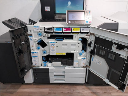 Riso ComColor GL7430 Full-Color Inkjet Printer with a High-Capacity Feeder, Fiery Controller and Booklet Finisher