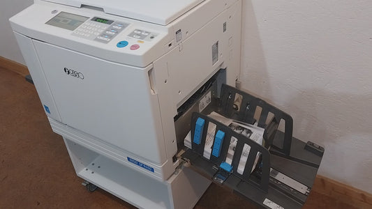 Riso SF5450 Digital Duplicator with Black Print Cylinder. Only 47K Total Prints!