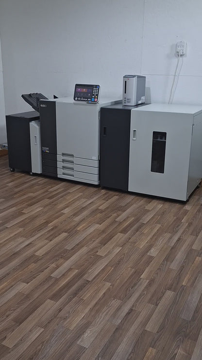 New Riso ComColor GD7330 Full Color Inkjet Printer with a New Fiery Controller, High-Capacity Feeder and High-Capacity Stacker