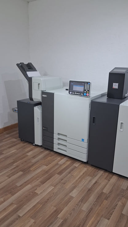 Riso ComColor GL7430 Full Color Inkjet Printer with a High-Capacity Feeder, High-Capacity Stacker, Face Down Finisher and Fiery Controller