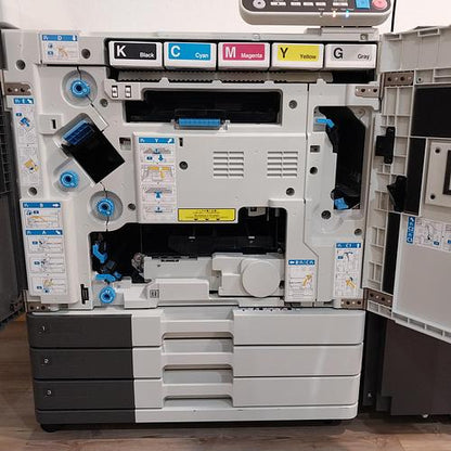 Riso ComColor GD9630 Full Color Inkjet Printer with Face Down Finisher and Booklet Finisher!