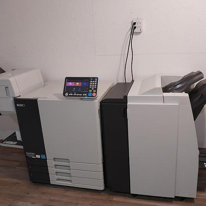 Riso ComColor GD9630 Full Color Inkjet Printer with Face Down Finisher and Booklet Finisher!