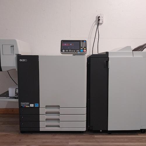 Riso ComColor GD9630 Full Color Inkjet Printer with Face Down Finisher and Booklet Finisher!