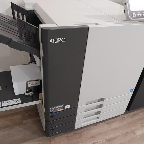 Riso ComColor GD9630 Full Color Inkjet Printer with Perfect Binder Booklet Maker!