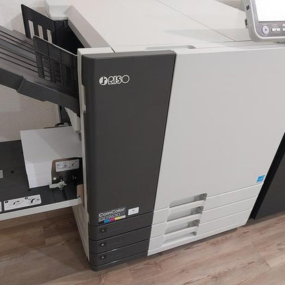 Riso ComColor GD9630 Full Color Inkjet Printer with Perfect Binder Booklet Maker!
