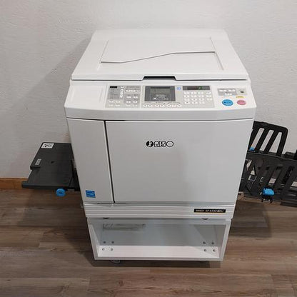 Riso SF5130 Digital Duplicator with USB Print, Black Drum and Stand. Only 93K Prints!