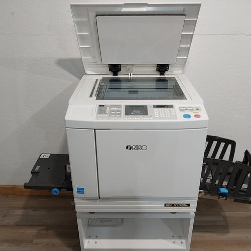 Riso SF5130 Digital Duplicator with USB Print, Black Drum and Stand. Only 93K Prints!