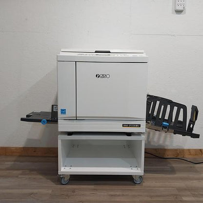 Riso SF5130 Digital Duplicator with USB Print, Black Drum and Stand. Only 92K Prints!
