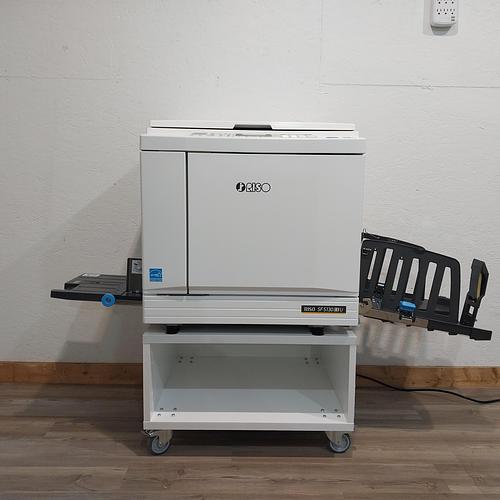 Riso SF5130 Digital Duplicator with USB Print, Black Drum and Stand. Only 92K Prints!