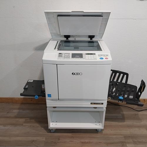 Riso SF5130 Digital Duplicator with USB Print, Black Drum and Stand. Only 92K Prints!