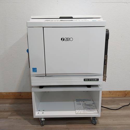Riso SF5450 Digital Duplicator with Black Drum and Stand