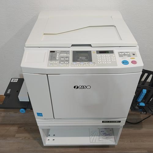 Riso SF5450 Digital Duplicator with Black Drum and Stand